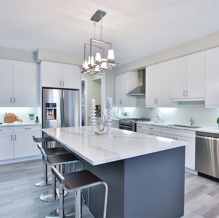 clean surfaces in kitchen